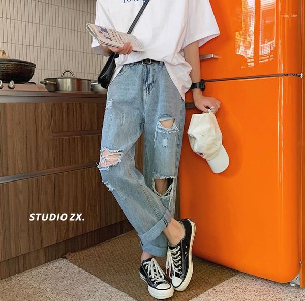 2020 spring and summer new youth popular male loose solid color ripped jeans fashion casual straight pants blue s-2xl1
2020 spring and summer new youth popular male loose solid color ripped jeans fashion casual straight pants blue s-2xl1
