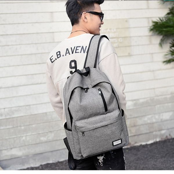 teen canvas backpack schoolbag for boys teenagers men satchel schoolbag black usb high school bags backpack male preppy style t200114
teen canvas backpack schoolbag for boys teenagers men satchel schoolbag black usb high school bags backpack male preppy style t200114