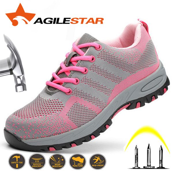 women safety shoes work shoes for female security sneakers steel toe anti smashing boots puncture proof breathable light weight t200425, Black
women safety shoes work shoes for female security sneakers steel toe anti smashing boots puncture proof breathable light weight t200425, Black