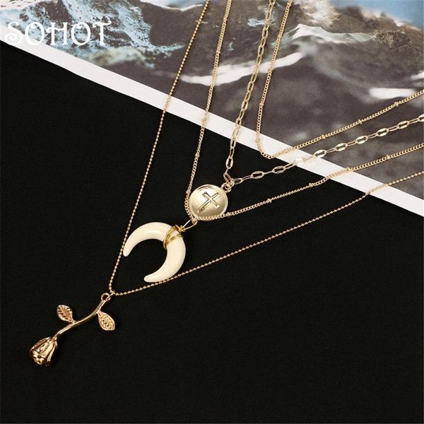 sohot многослойные мотаться чокеры ожерелья chic круглый крест horn цветок кулон женщин ювелирные изделия bijoux для лета подарков wmttwl ot, Black;white 
sohot многослойные мотаться чокеры ожерелья chic круглый крест horn цветок кулон женщин ювелирные изделия bijoux для лета подарков wmttwl ot, Black;white