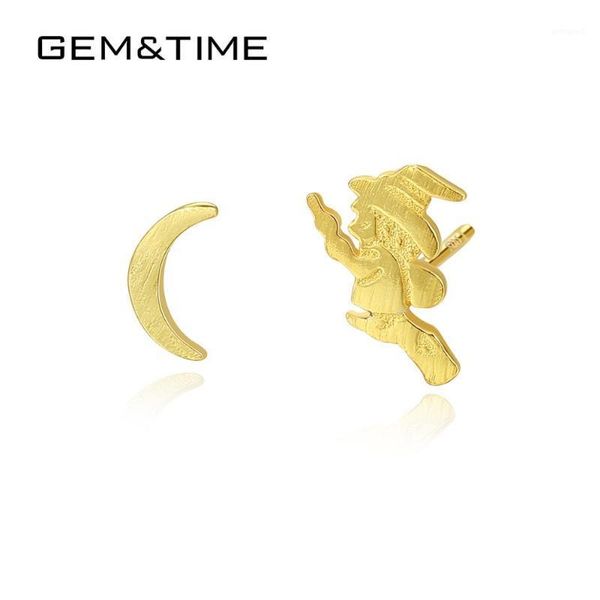 stud gem&time retro witch&moon solid sterling silver 925 earrings for women 18k gold plated fine jewelry party gift se01991, Golden;silver
stud gem&time retro witch&moon solid sterling silver 925 earrings for women 18k gold plated fine jewelry party gift se01991, Golden;silver