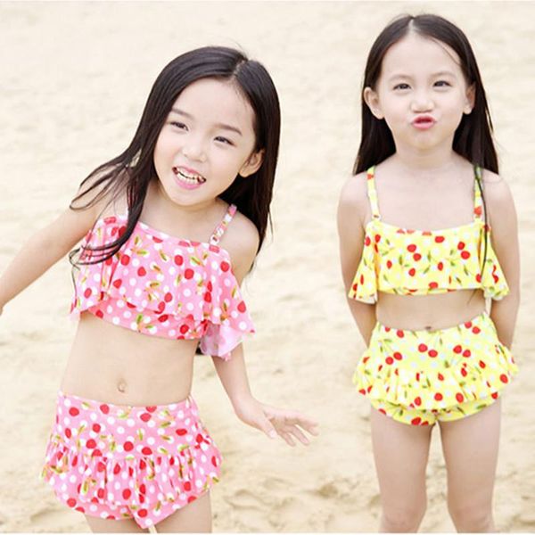 new 2019 girl lovely swimsuit two pieces children's swimwear swim suits children split hollow bikini sets cherry bathing suit, Blue
new 2019 girl lovely swimsuit two pieces children's swimwear swim suits children split hollow bikini sets cherry bathing suit, Blue