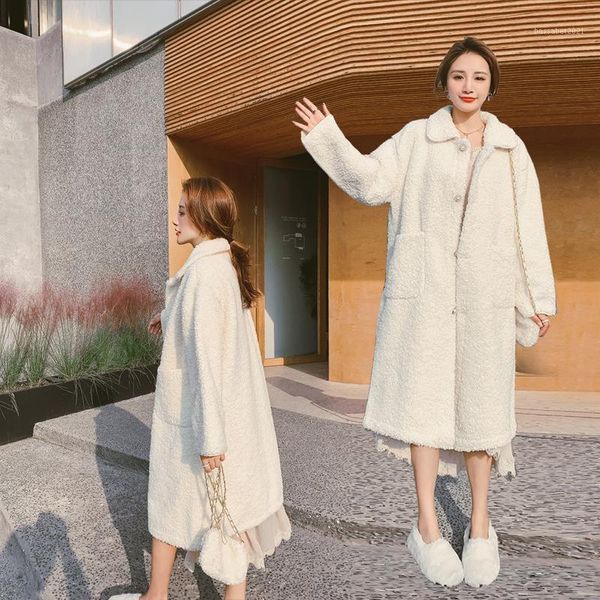 women's wool & blends autumn and winter lamb coat women's mid-length all-match fur plush thick fashion sweet woolen trend1, Black
women's wool & blends autumn and winter lamb coat women's mid-length all-match fur plush thick fashion sweet woolen trend1, Black