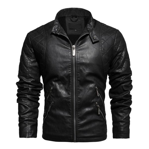 2020 new leather jacket men fashion winter fleece casual motorcycle jackets autumn male pu coat mens brand clothing, Black
2020 new leather jacket men fashion winter fleece casual motorcycle jackets autumn male pu coat mens brand clothing, Black