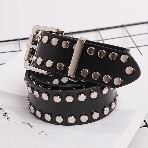 luxury punk genuine leather black belt women rivet studded buckle pin jean belts cow leather waistband corset dress shirt belt, Black;brown
luxury punk genuine leather black belt women rivet studded buckle pin jean belts cow leather waistband corset dress shirt belt, Black;brown