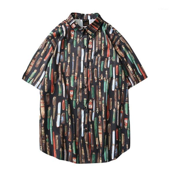 men's summer print broadcloth turn-down collar slim fit short sleeve shirt daily printing loose holiday 2020 shirts black1, White;black
men's summer print broadcloth turn-down collar slim fit short sleeve shirt daily printing loose holiday 2020 shirts black1, White;black
