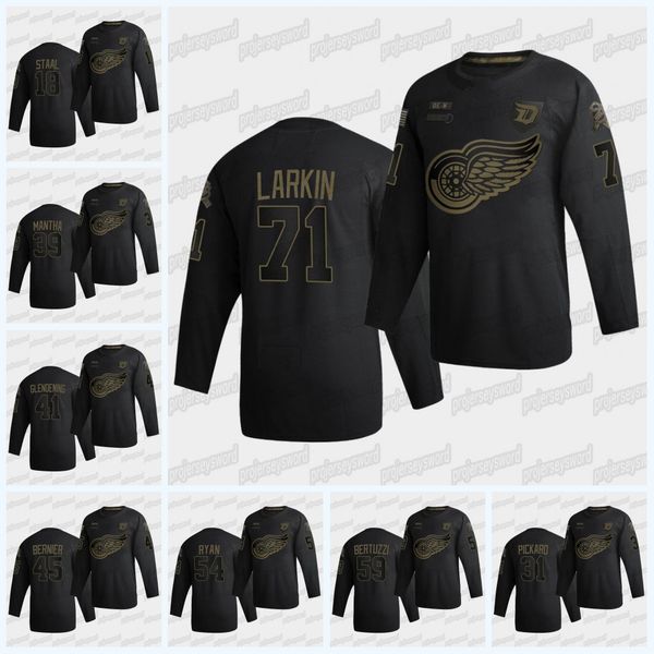 2020 salute to service black jersey dylan larkin jonathan bernier luke glendening anthony mantha calvin pickard marc staal anthony mantha, Black;red
2020 salute to service black jersey dylan larkin jonathan bernier luke glendening anthony mantha calvin pickard marc staal anthony mantha, Black;red