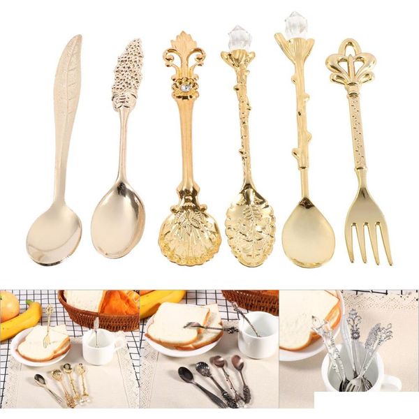 6pcs/set vintage royal style bronze carved small coffee tea spoon mini dessert spoon for snacks flatware cutlery tableware
6pcs/set vintage royal style bronze carved small coffee tea spoon mini dessert spoon for snacks flatware cutlery tableware