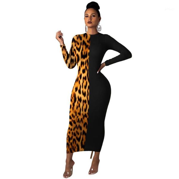 casual dresses lemon gina autumn spring leopard print splicing long sleeve bodycon midi maxi dress evening party club y2481, Black;gray 
casual dresses lemon gina autumn spring leopard print splicing long sleeve bodycon midi maxi dress evening party club y2481, Black;gray