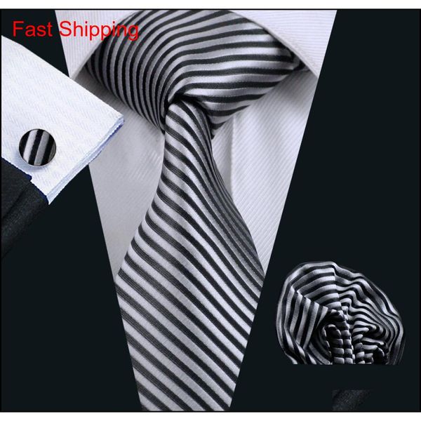 stripe tie hanky cufflinks set jacquard woven silk gray black mens tie set business work formal meeting leisure n-0915 b14lf, Black;blue
stripe tie hanky cufflinks set jacquard woven silk gray black mens tie set business work formal meeting leisure n-0915 b14lf, Black;blue
