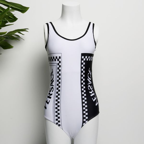 one piece swimsuit triangle black and white color contrast conservative small chest women open back three dimensional one-piece
one piece swimsuit triangle black and white color contrast conservative small chest women open back three dimensional one-piece