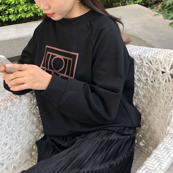 women hoodie fall / winter sweatshirt pullover round neck loose women's sweatshirt 201029, Black
women hoodie fall / winter sweatshirt pullover round neck loose women's sweatshirt 201029, Black