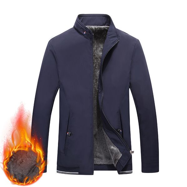 2019 autumn and winter new coat casual large loose middle aged father's stand collar jacket men's top, Black;brown
2019 autumn and winter new coat casual large loose middle aged father's stand collar jacket men's top, Black;brown
