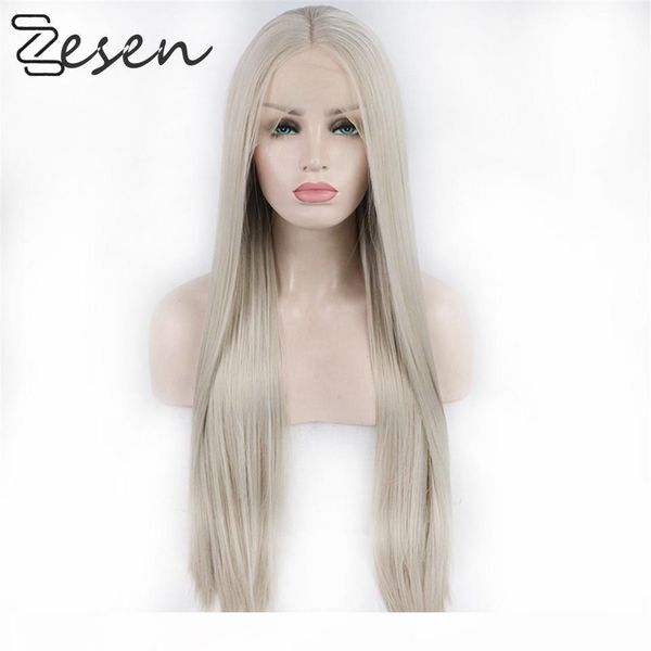 zesen long staight hair high density synthetic lace front wig 613 natural hairline women party cosplay wig, Black
zesen long staight hair high density synthetic lace front wig 613 natural hairline women party cosplay wig, Black