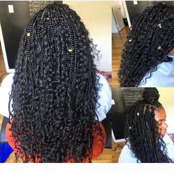 long braided wigs for black women synthetic lace front wig with baby hair box braids natural part cosplay wig, Black;brown
long braided wigs for black women synthetic lace front wig with baby hair box braids natural part cosplay wig, Black;brown
