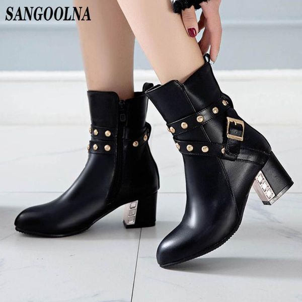 boots rivet gothic ladies autumn pu leather women basic buckle ankle heels black pumps botas mujer
boots rivet gothic ladies autumn pu leather women basic buckle ankle heels black pumps botas mujer