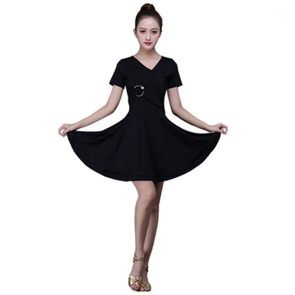 latin dance clothes female performance competition clothes big professional dress exercise1, Black;red
latin dance clothes female performance competition clothes big professional dress exercise1, Black;red