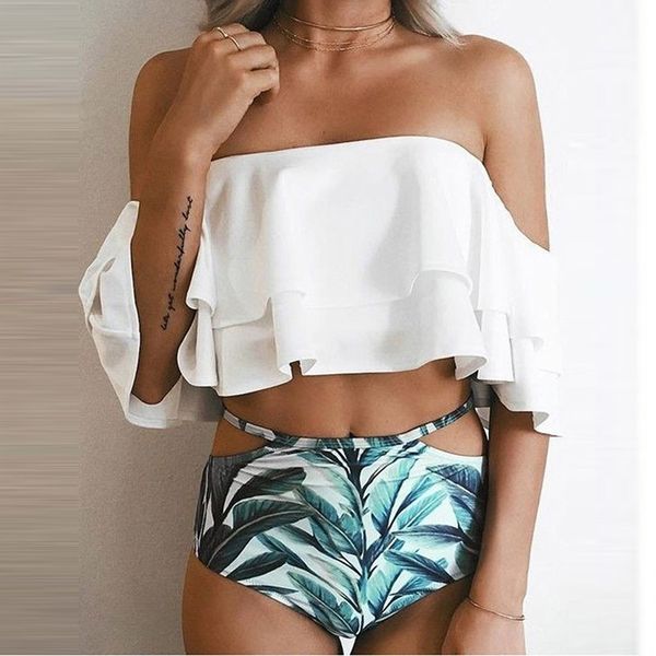 high waist swimsuit bikinis women swimwear ruffle vintage bandeau striped bottom bikini set bathing suits t200508, White;black
high waist swimsuit bikinis women swimwear ruffle vintage bandeau striped bottom bikini set bathing suits t200508, White;black