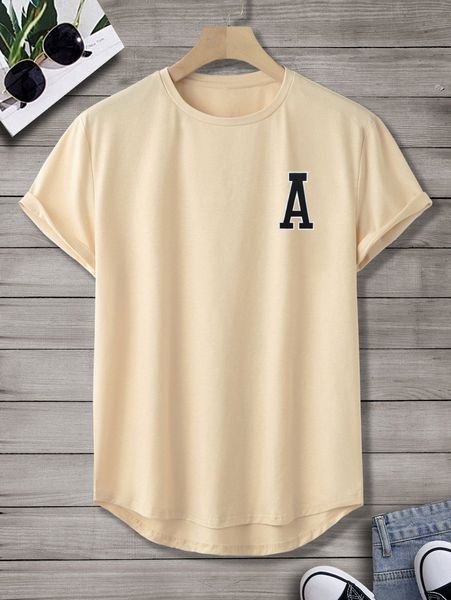 men letter graphic tee h9cj#, White;black 
men letter graphic tee h9cj#, White;black