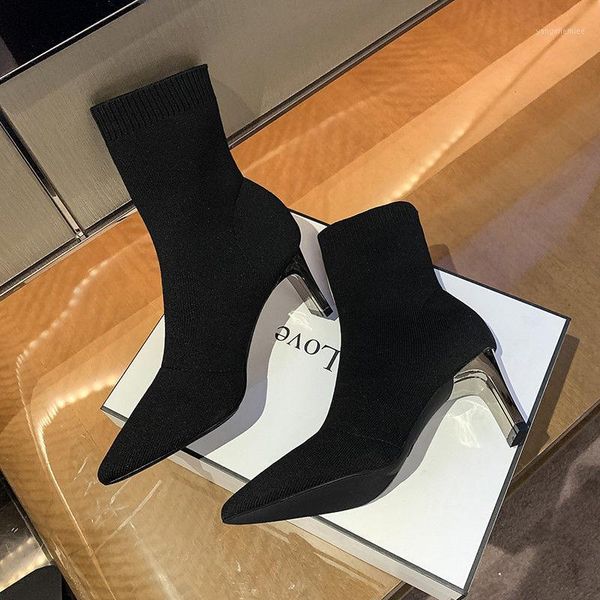 knitted boots women's elastic socks boots autumn and winter single 2020 new women's pointed toe high-heeled ankle1, Black
knitted boots women's elastic socks boots autumn and winter single 2020 new women's pointed toe high-heeled ankle1, Black