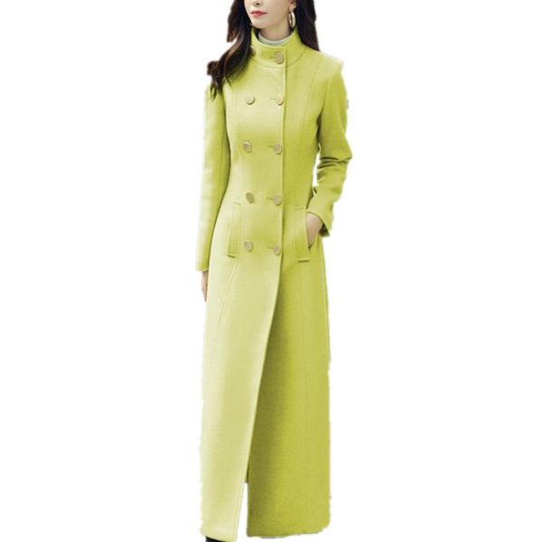 women's wool & blends plus size 4xlstand collar x-long coat women fashion double breasted winter woolen overcoat, Black
women's wool & blends plus size 4xlstand collar x-long coat women fashion double breasted winter woolen overcoat, Black