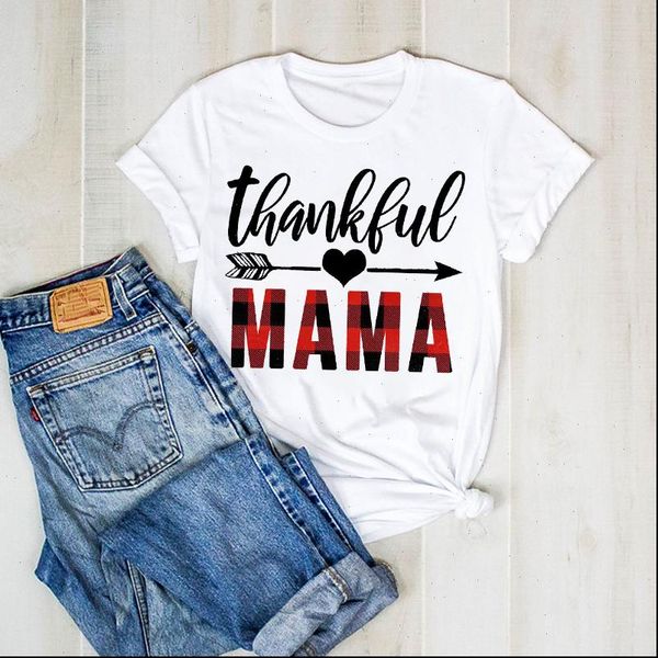 women print lady mom plaid thankful mama mother graphic t ladies clothes tee female tshirt womens shirt clothing t shirt, White
women print lady mom plaid thankful mama mother graphic t ladies clothes tee female tshirt womens shirt clothing t shirt, White