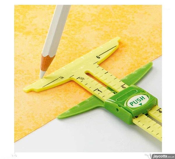 5-in-1 sliding gauge with nancy zieman measuring sewing tool(two size you can choose)1, Black
5-in-1 sliding gauge with nancy zieman measuring sewing tool(two size you can choose)1, Black
