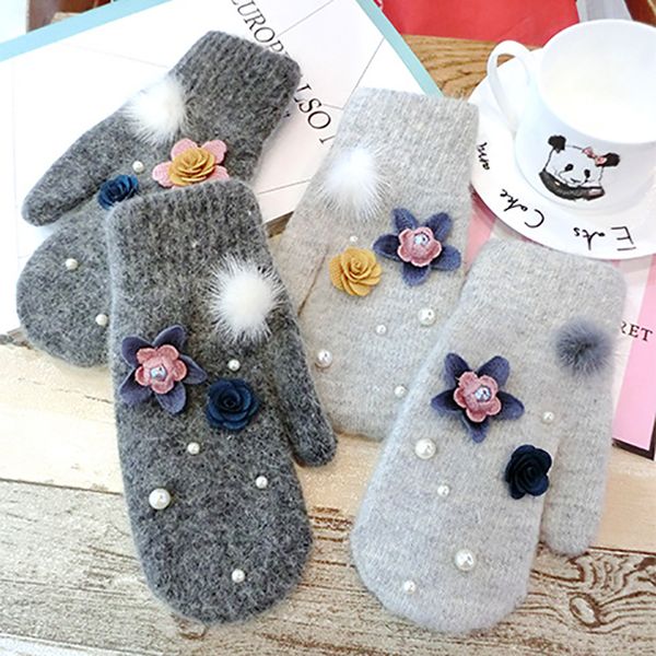 five fingers gloves fashion white women fingerless warm mittens female winter pearl floral glove ladies wrist agl258, Blue;gray
five fingers gloves fashion white women fingerless warm mittens female winter pearl floral glove ladies wrist agl258, Blue;gray