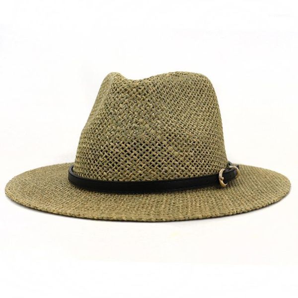 sun hat women straw summer beach panama fedora uv protection wide brim flat holiday outdoor cap accessory for lady1, Blue;gray
sun hat women straw summer beach panama fedora uv protection wide brim flat holiday outdoor cap accessory for lady1, Blue;gray