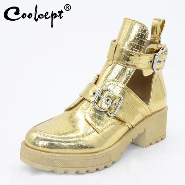 boots coolcept woman ankle metal buckle thick heel short fashion cool spring autumn shoes footwear size 36-41, Black
boots coolcept woman ankle metal buckle thick heel short fashion cool spring autumn shoes footwear size 36-41, Black