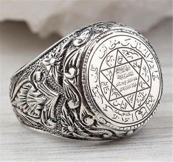 cluster rings loredana for men antique white gold carved arabic pentagram star pattern knuckle rock cool masculine gifts punk jewelry, Golden;silver
cluster rings loredana for men antique white gold carved arabic pentagram star pattern knuckle rock cool masculine gifts punk jewelry, Golden;silver