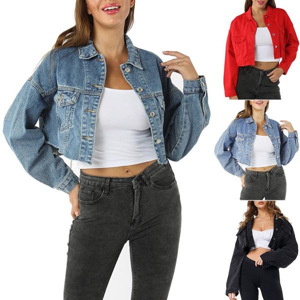 winter women denim jackets vintage casual short jean jacket long sleeve female coat streetwear 3 color plus size, Black;brown
winter women denim jackets vintage casual short jean jacket long sleeve female coat streetwear 3 color plus size, Black;brown