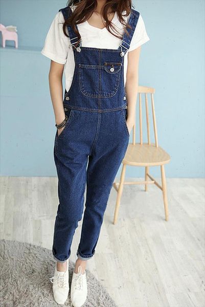 autumn women solid denim jumpsuit pockets new pocket casual long romper fashion button loose overalls drop shipping, Black;white
autumn women solid denim jumpsuit pockets new pocket casual long romper fashion button loose overalls drop shipping, Black;white