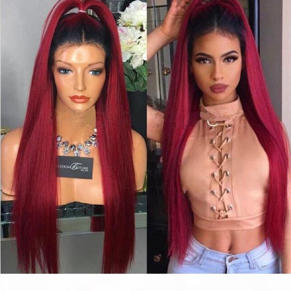 virgin brazilian 1b burg full lace wigs straight lace front wigs two tone ombre hair wig, Black
virgin brazilian 1b burg full lace wigs straight lace front wigs two tone ombre hair wig, Black