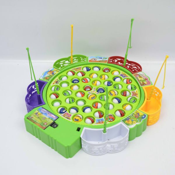 kids fishing game musical electric fishing toy with 45 fishes, xmas gift