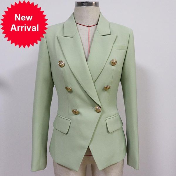 2021 new autumn female green avocado lion metal jacket double buckle head breasted thin suit s121, White;black
2021 new autumn female green avocado lion metal jacket double buckle head breasted thin suit s121, White;black