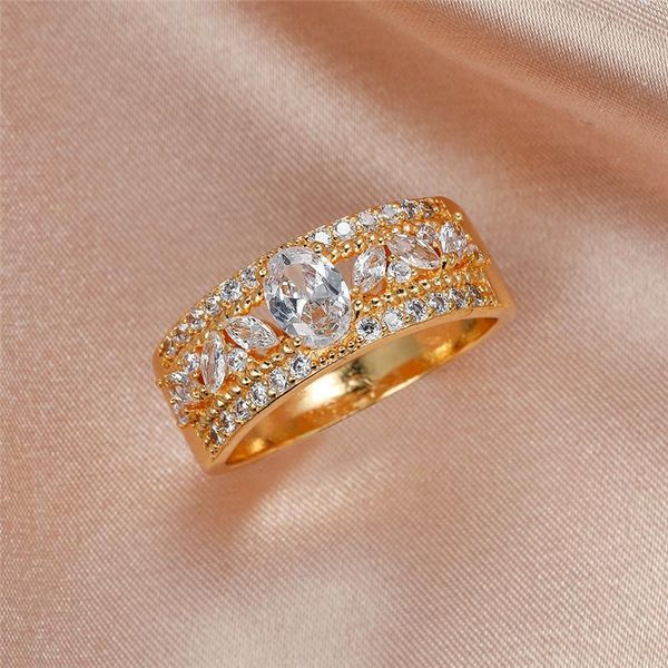 vintage female white crystal stone jewelry cute gold color wedding rings for women charm oval engagement valentines day gift, Slivery;golden
vintage female white crystal stone jewelry cute gold color wedding rings for women charm oval engagement valentines day gift, Slivery;golden