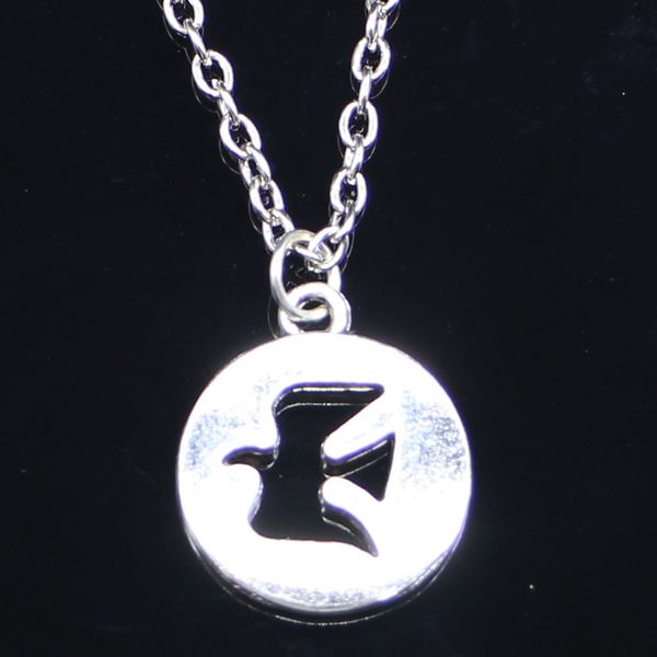 20pcs new fashion necklace 15mm peace dove cut out pendants short long women men colar gift jewelry choker 201014, Silver
20pcs new fashion necklace 15mm peace dove cut out pendants short long women men colar gift jewelry choker 201014, Silver
