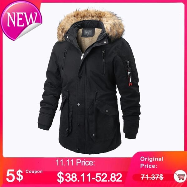 winter jacket men parka faux fur collar thick warm cotton parkas jacket coat men hooded pockets outwear winderbreaker parka, Black
winter jacket men parka faux fur collar thick warm cotton parkas jacket coat men hooded pockets outwear winderbreaker parka, Black