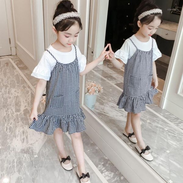 clothing sets children' wear girl clothes 2021 summer plaid suspender skirt+ round neck short sleevet-shirt baby set quality kids cloth, White
clothing sets children' wear girl clothes 2021 summer plaid suspender skirt+ round neck short sleevet-shirt baby set quality kids cloth, White