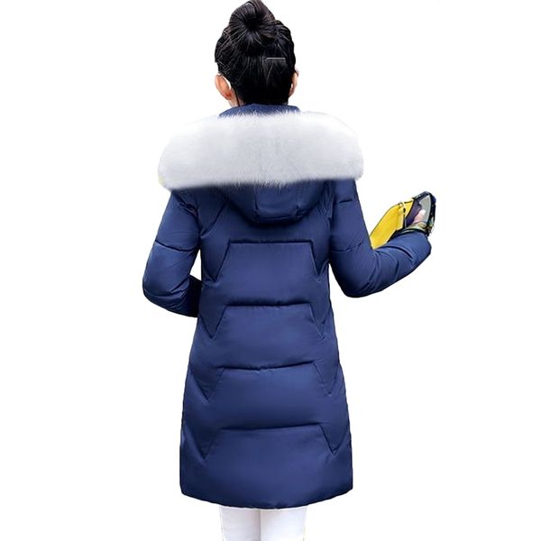 winter coat women thicken down cotton jacket hooded fur collar mid-long outerwear warm snow cotton padded jacket 201225, Black
winter coat women thicken down cotton jacket hooded fur collar mid-long outerwear warm snow cotton padded jacket 201225, Black