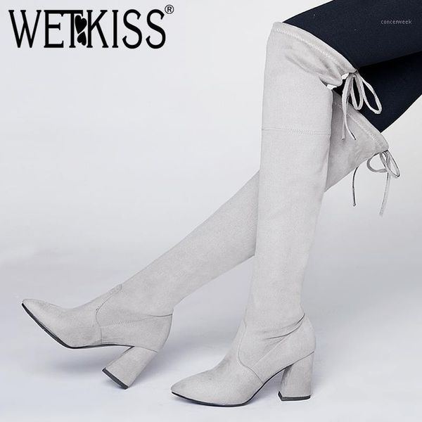 wetkiss stretch boot plus size 34-43 high heels flock woman over the knee boot lady long fashion female shoes autumn women1, Black
wetkiss stretch boot plus size 34-43 high heels flock woman over the knee boot lady long fashion female shoes autumn women1, Black