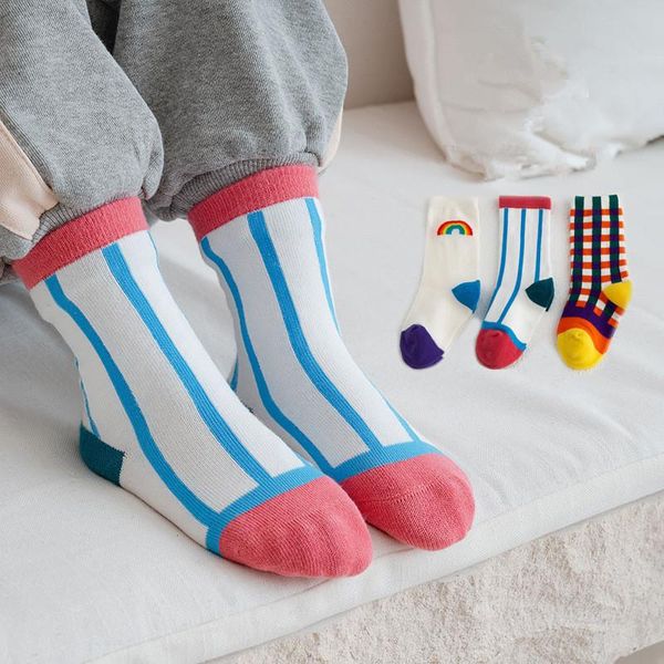 socks 3pairs/set fashion colorful children's cotton for boy striped casual children girls kids sport 1-8y, Pink;yellow
socks 3pairs/set fashion colorful children's cotton for boy striped casual children girls kids sport 1-8y, Pink;yellow