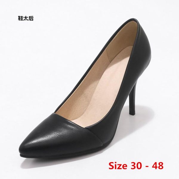 stiletto women pointed toe pumps high heel shoes party wedding women concise office lady high heels small big size 30 - 48, Black 
stiletto women pointed toe pumps high heel shoes party wedding women concise office lady high heels small big size 30 - 48, Black