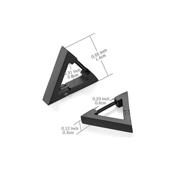 3 pair/set fashion triangle stainless steel personality earrings stud set punk street style men women earring, Silver
3 pair/set fashion triangle stainless steel personality earrings stud set punk street style men women earring, Silver