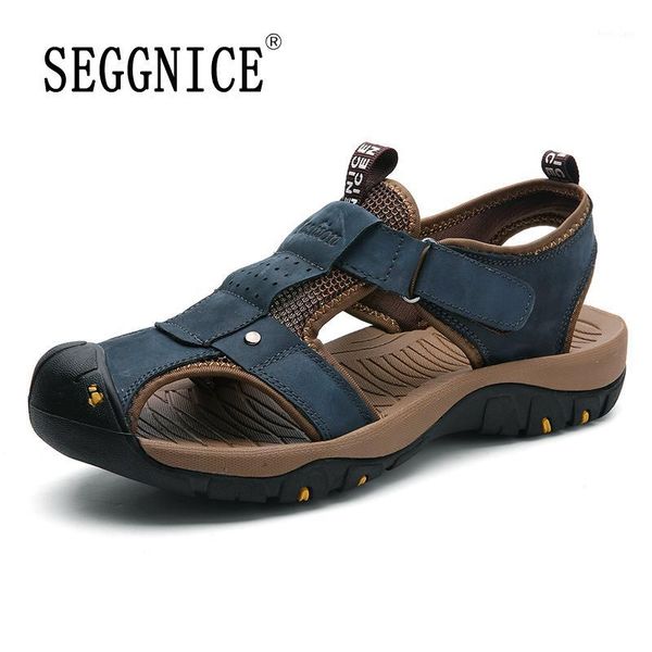 seggnice genuine leather sandals for men fashion 2020 summer beach shoes baotou beathable sandals plus size male1, Black
seggnice genuine leather sandals for men fashion 2020 summer beach shoes baotou beathable sandals plus size male1, Black