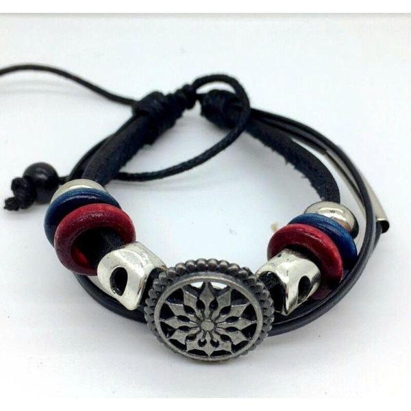 men vintage infinity leather charm bracelet silver wooden beads cuff wristbands 6 mixed style wmtpvc hat7890, Golden;silver
men vintage infinity leather charm bracelet silver wooden beads cuff wristbands 6 mixed style wmtpvc hat7890, Golden;silver