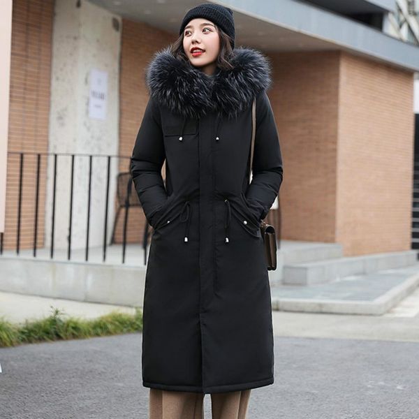 2020womenlong parkas winter jacket women fur hooded clothing female fur lining thick winter coat women, Black
2020womenlong parkas winter jacket women fur hooded clothing female fur lining thick winter coat women, Black