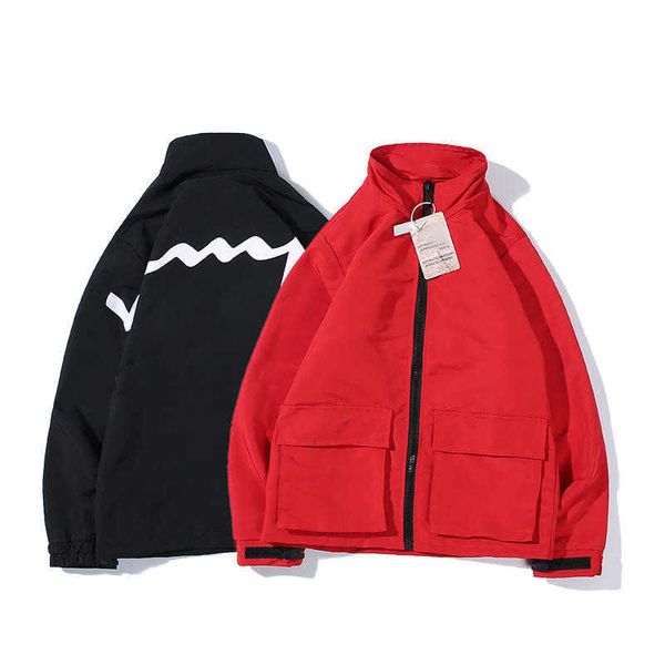 20fw mens womens jacket for winter & autumn fashion solid color jacket with letter printed pocket mens coat 2 colors, Black;brown
20fw mens womens jacket for winter & autumn fashion solid color jacket with letter printed pocket mens coat 2 colors, Black;brown
