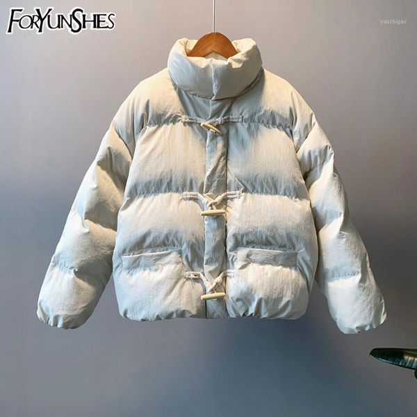 foryunshes women winter warm parkas jacket coats 2020 autumn winter fashion femme cotton padded coat horn buttons casual 1, Black
foryunshes women winter warm parkas jacket coats 2020 autumn winter fashion femme cotton padded coat horn buttons casual 1, Black